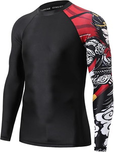 Chemise de compression sur mesure avec un ajustement confortable et hautement élastique pour la musculation, la course à pied de marathon et les performances sportives - Product Image 2