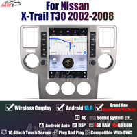 AuCar 10.4 pouces, dernier écran Tesla, Android 13, autoradio vidéo pour Nissan X-trail T30 2002-2013, navigation GPS, autoradio stéréo, lecteur DVD