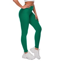 Respirant ventre contrôle solide motif Squat-preuve Leggings taille haute bout à bout Leggings pour femmes coloré Spandex collants