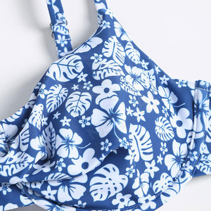 Moda nuevo Skinny espalda descubierta alta elasticidad Bikini Color personalizado traje de baño de las mujeres conjunto Bikini traje de baño para las mujeres - Product Image 4