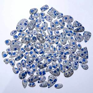 Lote de mezcla de piedras preciosas sueltas de cabujón de jaspe K2 Natural de calidad AAA + para fabricación de joyas, uso de piedras preciosas - Product Image 1