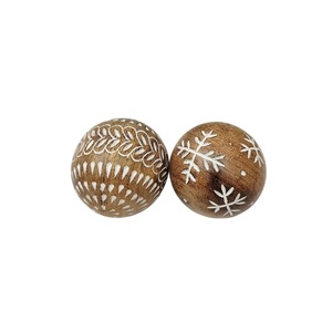 Boules en bois de pin massif naturel en gros, non percées, lisses, sphériques, pour l'artisanat, la fabrication de jouets, la décoration de la maison - Product Image 3