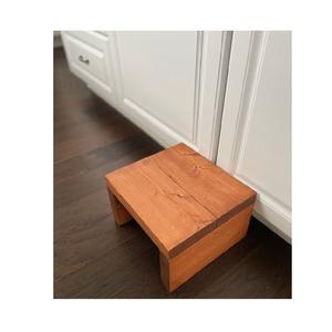 Natural Wood Step Stool with Clean Polished Surface Perfect for <b>Kitchen</b> <b>Helpers</b> Bathroom Vanities Bedroom Access and Storage - Product Image 2