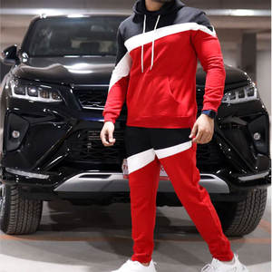 Survêtement en polaire technique coupe-vent pour hommes personnalisé OEM Ensemble de pantalons de survêtement à capuche zippé Ensemble de jogging surdimensionné Vêtements de sport de gymnastique - Product Image 2