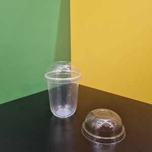 Prix bas vente chaude fabricant U forme PP tasse en plastique 500ml calibre 95mm tasse jetable personnalisée transparente pour les boissons - Product Image 1