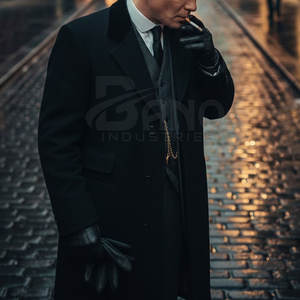 Abrigo Largo de Lana para Hombre, Fabricante de Pakistán, Logotipo Personalizado, Servicio OEM, Alta Calidad, Transpirable, Ecológico, 100% - Product Image 6