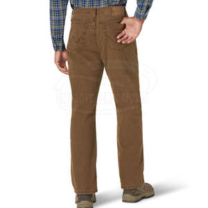 Pantalones vaqueros ligeros de lana Lisa para hombre, ropa para correr, pantalones vaqueros de lana para hombre, pantalones vaqueros de lana cálidos para invierno para hombre - Product Image 3