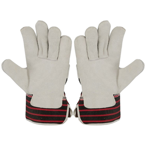 Guantes de trabajo de cuero resistentes al corte para tareas de manipulación y corte de vidrio con guantes de trabajo ecológicos para hombres - Product Image 4