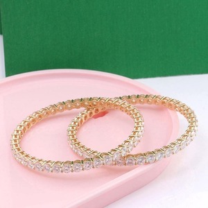 Bracelet entièrement serti de moissanite, style hip-hop, pour femme, bracelet cubain glacé, en argent 925, bracelet en moissanite et diamants - Product Image 1