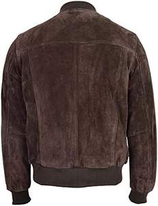 Envío listo Pakistán hizo chaqueta de bombardero de cuero logotipo frontal Vintage moda gamuza búfalo cuero de vaca cabra piel de cordero oveja - Product Image 6