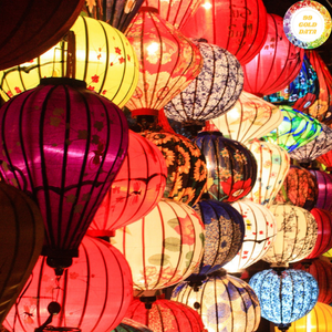 Farol de Seda Hecho a Mano en Hoi An, Vietnam, Creado con Material de Seda de Alta Calidad para Decoración de Interiores y Exhibiciones Festivas - Product Image 5