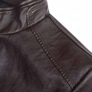 High Quality <b>Men's</b> Solid PU Leather <b>Jacket</b> Customizable Color Low MOQ Reasonable Price Fashionable <b>for</b> Winter <b>jacket</b> <b>for</b> <b>men</b> - Product Image 4