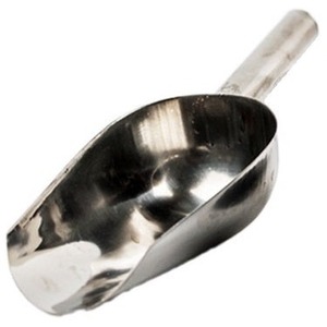 Cuchara de hielo de acero inoxidable con acabado pulido Cuchara de metal de alta calidad Uso para accesorios de cocina y hotel - Product Image 3