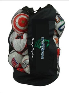 Heavy-Duty Oxford Mesh Sports Gym Backpack Volleyball Football Soccer Tennis <b>Ball</b> Sack with <b>String</b> Closure for Sports Use - Product Image 4