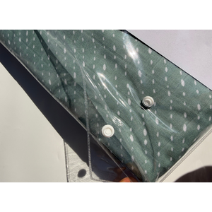 PVC <b>Packaging</b> Bag for Clothing and Home <b>Textile</b> Products with Bottom Gusset and Snap Button Closure - Product Image 1