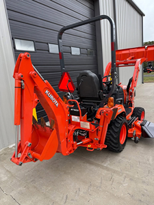 Kubota BX23s tractor with belly mower front and backhoe loader new condition versatile tractor - Product Image 6