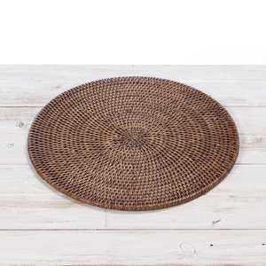 TienPhong Wholesale Handwoven Rattan Round <b>Placemat</b> / Tablemat - Radial Design <b>for</b> Dining <b>Table</b> Decor - Product Image 6