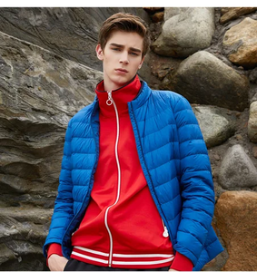 S-6XL à logo personnalisé Vente en gros Veste matelassée noire à capuche en plumes de canard chaude et légère pour l'hiver - Product Image 4