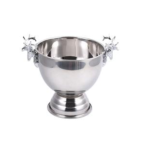 Bol à glace élégant en acier inoxydable pour champagne, forme ronde, refroidisseur à vin pour bière, boissons gazeuses, écologique, pour les fêtes et les bars - Product Image 6