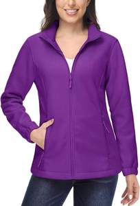 Ensemble sweat-shirt et pantalon de survêtement pour femme en molleton respirant à séchage rapide avec logo personnalisé surdimensionné à fermeture éclair intégrale de haute qualité - Product Image 2