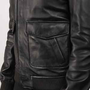 Vente en gros de veste d'hiver brodée personnalisée de haute qualité veste en cuir coupe-vent pour homme vestes au design personnalisé pour hommes - Product Image 6
