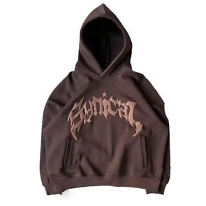 Sudaderas con capucha unisex cuadradas impresas en 3D con logotipo personalizado al por mayor con cordones de alta calidad de espuma suave para hombres para invierno - Product Image 3