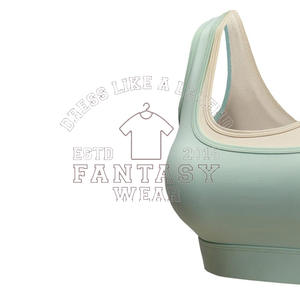 FANTASY WEAR 2026 Conjunto de sujetador deportivo sin espalda para mujer, conjunto de entrenamiento colorido con efecto fruncido para gimnasio, sujetador deportivo con diseño personalizado - Product Image 4