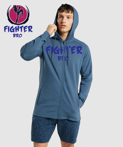 Custom Sunfaded cremallera French Terry Streetwear funcional ácido lavado hombres Zip up remache peso pesado Rhinestone Sudadera con capucha - Product Image 1