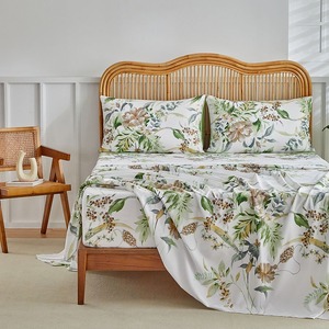 Juego de sábanas y fundas de almohada con estampado de alta calidad 100% personalizado de tamaño al por mayor - Product Image 5