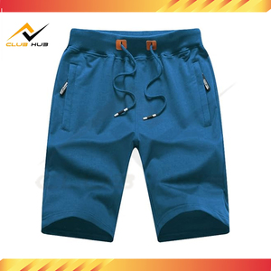 Venta al por mayor de pantalones cortos atléticos para hombres bolsillos deportes Jogging estilo callejero patrón a cuadros 100% algodón ecológico secado rápido - Product Image 2