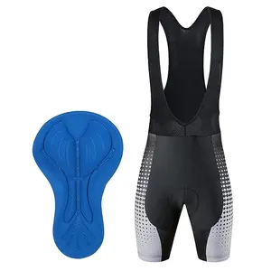 Pantaloncini da Triathlon personalizzati di alta qualità sportivi MTB panno da ciclismo senza cuciture Gel Pad Racking Pants Bike Sublimation Bicycle Jersey bavaglino