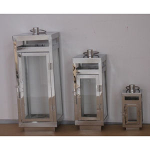 Lot de 2 lanternes de décoration ramadan en métal et verre lanterne de table intérieure et extérieure en métal de qualité exclusive à vendre - Product Image 6