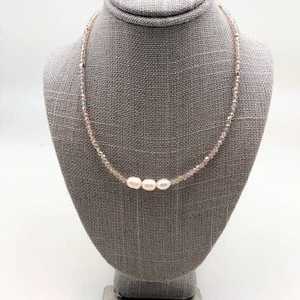 Collar de perlas y cuentas de cristal de tendencia, collar de eslabones de mariposa, moda Bohemia para mujer para bodas, aniversario, respetuoso con el medio ambiente - Product Image 6