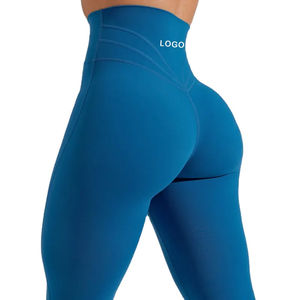 Shorts pour femmes en élasthanne taille haute, solides, à séchage rapide, respirants, grande taille, longueur intégrale, service OEM, 100% personnalisés, vente en gros, haute qualité - Product Image 2