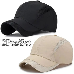 2pcs Funky <b>Baseball</b> <b>Cap</b> Style <b>Mens</b> <b>Baseball</b> <b>Caps</b> 100% Polyester Lightweight Breathable Duckbill <b>Caps</b> for Outdoor Sports Unisex - Product Image 5