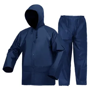 Wholesale Customized High Visibility Waterproof Mens Rain Suit Thickened Windproof Fishing Breathable Mens Rain Coat