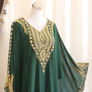 Modern Moroccan Islamic <b>Kaftan</b> <b>for</b> <b>Women</b> Long Floor-Length Beach Dress with Breathyable Long Sleeve ODM Supply - Product Image 1
