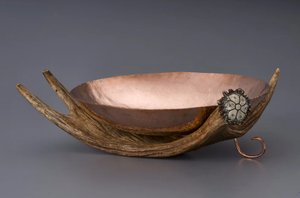 Vente en gros 2024 bol en métal support en bois de cerf décor de table de mariage fruits dessert fruits secs bols de service maison cuisine table à manger - Product Image 3