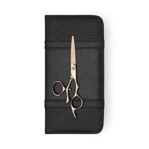 Ciseaux de coiffeur professionnels japonais J2 de 6 pouces en acier inoxydable ciseaux de salon anneaux pivotants lame droite pointe pointue manucure - Product Image 1