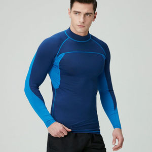 Chemises de compression respirantes, à séchage rapide et antibactériennes pour hommes, en spandex/polyester, pour BJJ, gym, surf, plongée, MMA, OEM ODM - Product Image 6