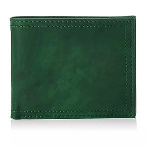 Carteras de piel auténtica cortas hechas a medida de la mejor calidad, hechas a mano con cierre de botón, característica impresa, precio al por mayor - Product Image 1