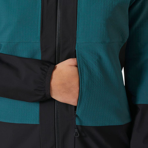 Veste Softshell pour femme vert foncé Odin Backcountry manches longues coupe-vent respirant imperméable pour l'usine de course en plein air - Product Image 4