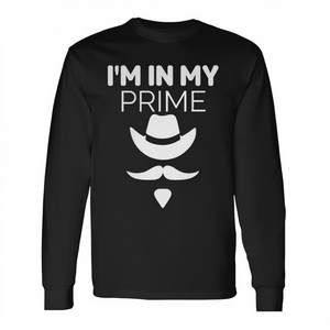 Camiseta de manga larga con bigote de vaquero del oeste de Doc Holliday de I'm In My Prime - Product Image 2