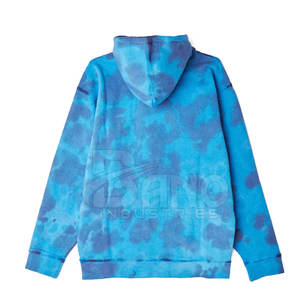 Wholesale Customized Breathable Tie Dye Hoodies Solid Color with Unique Print Pattern XS Size Latest Style <b>Fleece</b> Hooded <b>Jacket</b> - Product Image 2