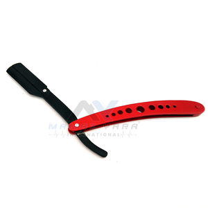 Rasoir de barbier élégant en acier inoxydable, design pliable à verrouillage oscillant, léger, durable, rasage parfait, rasage de précision, lame simple - Product Image 5