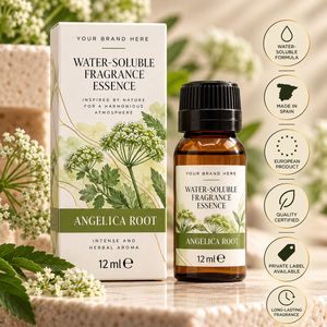 Essenza Idrosolubile di Radice di Angelica OEM 50ml |   Fragranza Balsamica alle Erbe per Umidificatore |   Marchio Privato Spagna - Product Image 1