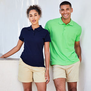 Polo unisex OEM ODM algodón piqué tela 225 GSM uniforme corporativo ropa de golf impresión personalizada proveedor de Bangladesh Polos - Product Image 3