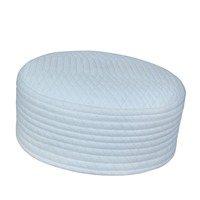Casquette de prière musulmane Asmar Kufi avec logo personnalisé, chapeau de prière en polyester, accessoires décontractés, légers, de haute qualité, vente en gros, pour hommes, islamique, 10
