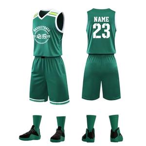 Ventes en gros de tenues de basket-ball personnalisées pour hommes, maillots de basket-ball imprimés numériquement personnalisés et colorés pour les jeunes - Product Image 1