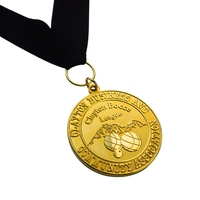 Médailles de compétition d'or personnalisées de haute qualité en métal